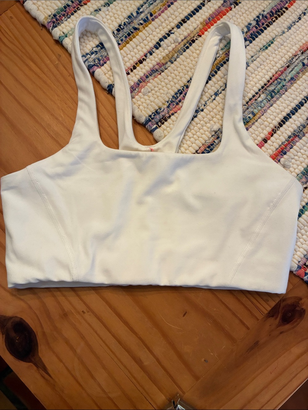 Free People Movement Never Better Square Neck bra, small. NWOT ivory